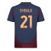 Maillot de foot AS Roma Paulo Dybala #21 Troisième vêtements 2024-25 Manches Courtes